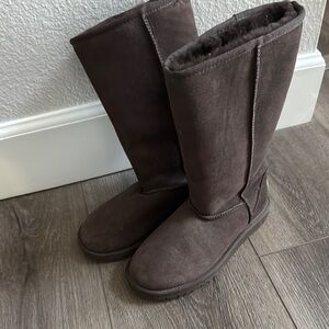 Brown Suede Boots